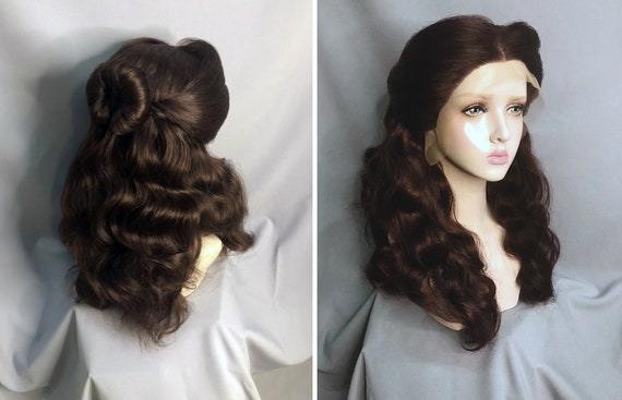 Belle Wig Beauty And The Beast Halloween Costume For Adult Etsy Belle Wig Beauty And The Beast Halloween Costume For Adult Etsy