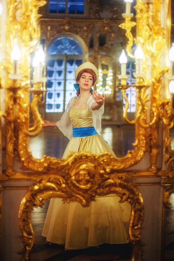 anastasia gold dress