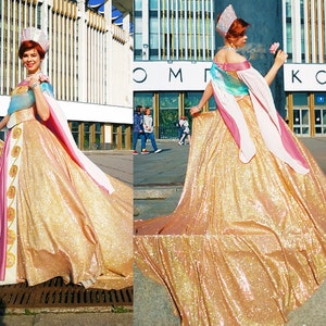 anastasia gold dress
