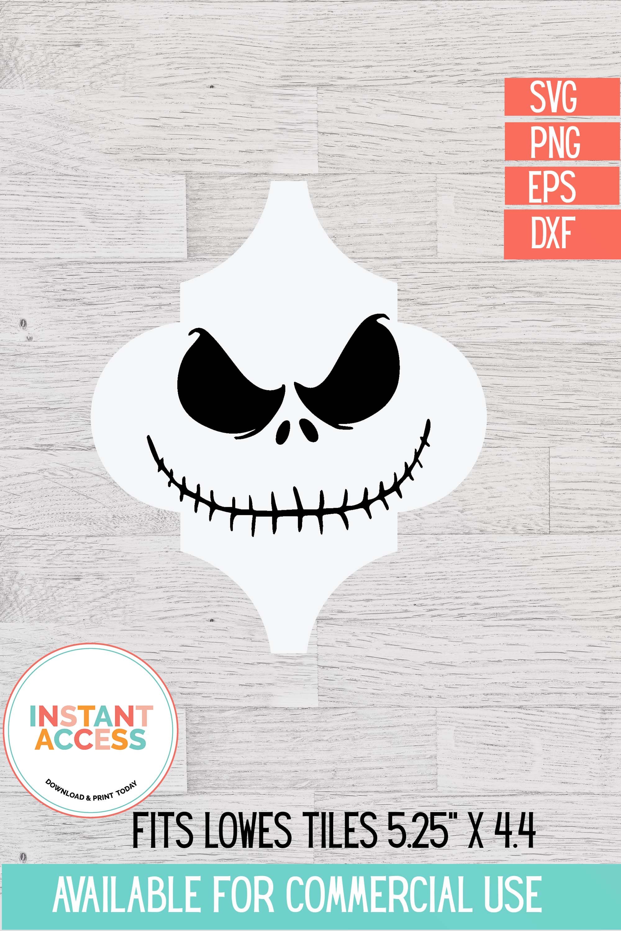 Jack Skellington Ornament SVG Nightmare Before Christmas Etsy