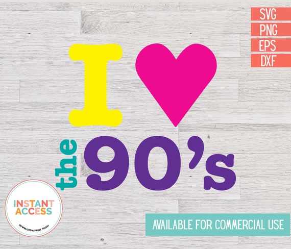 Download I Love The 90s Svg Retro Shirt Svg Inspired By Lisa Frank Etsy