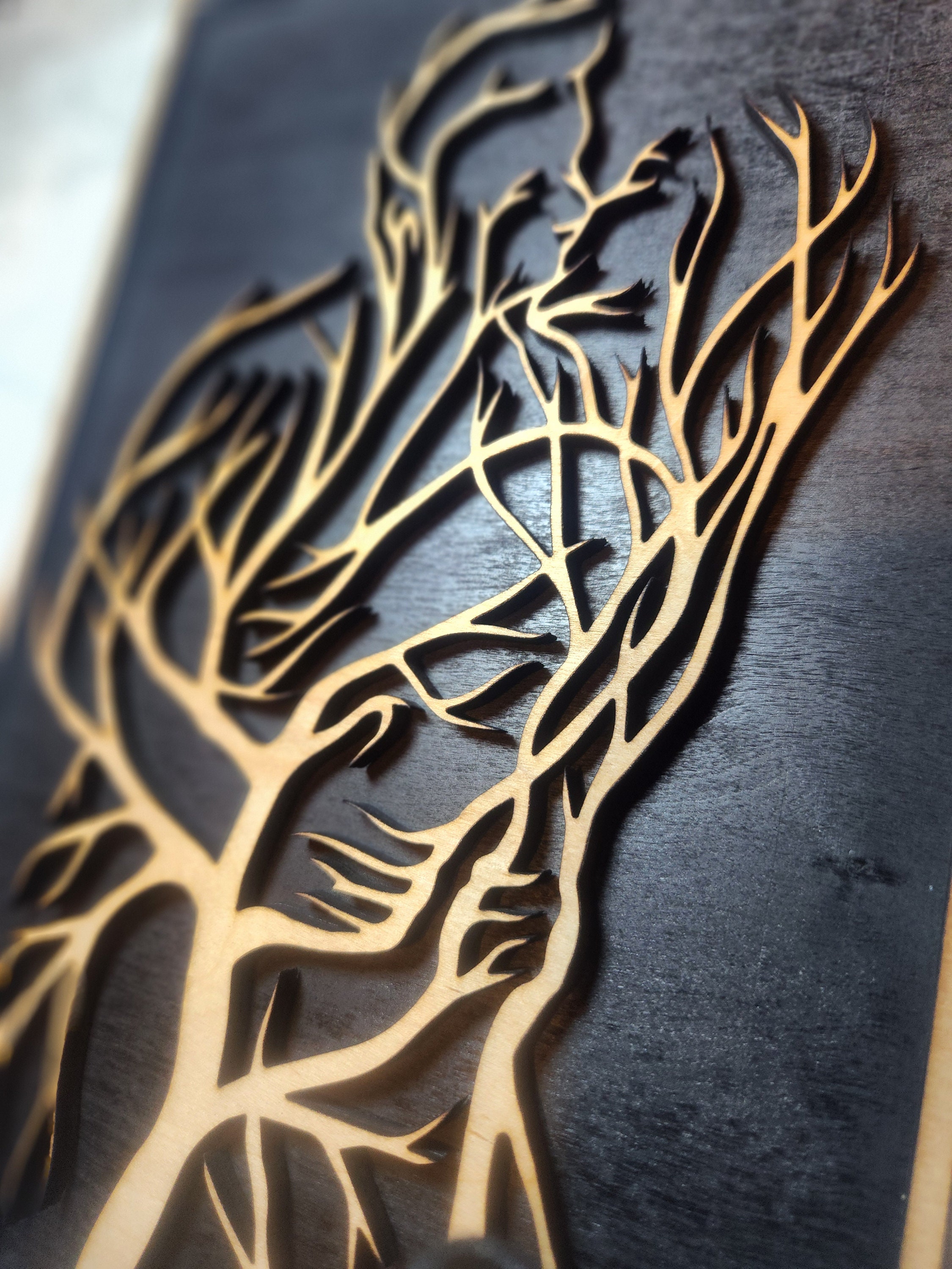 Lovers in the Trees- Art, Decor, Wall Hanging, Valentines, Birthday ...