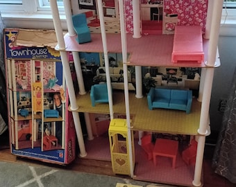 Barbie Townhouse 1974 Mattel Oryginalne pudełko Komplet EUC # 7825