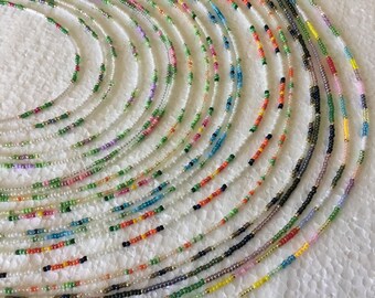 Seed Bead Choker,Hand Made beaded Multi-Color Necklace, Seed Bead Jewelry, Summer Choker with assorted beads