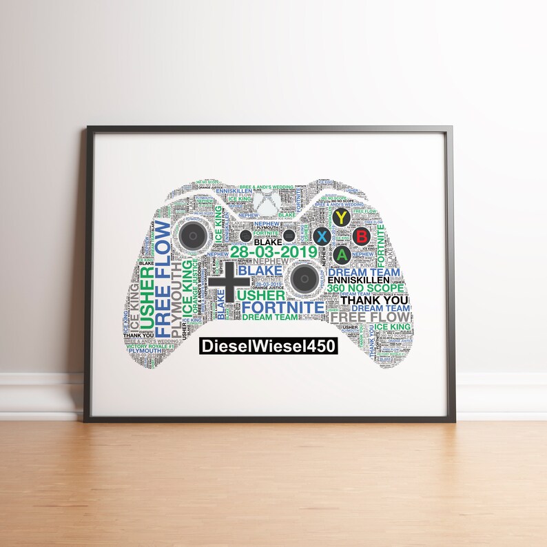 Personalised Xbox Gamer Gift Gaming Birthday Gifts for the Etsy
