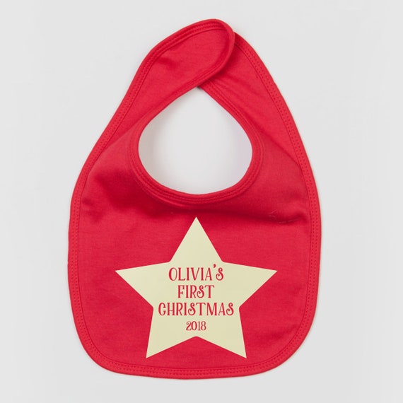 my 1st christmas bib