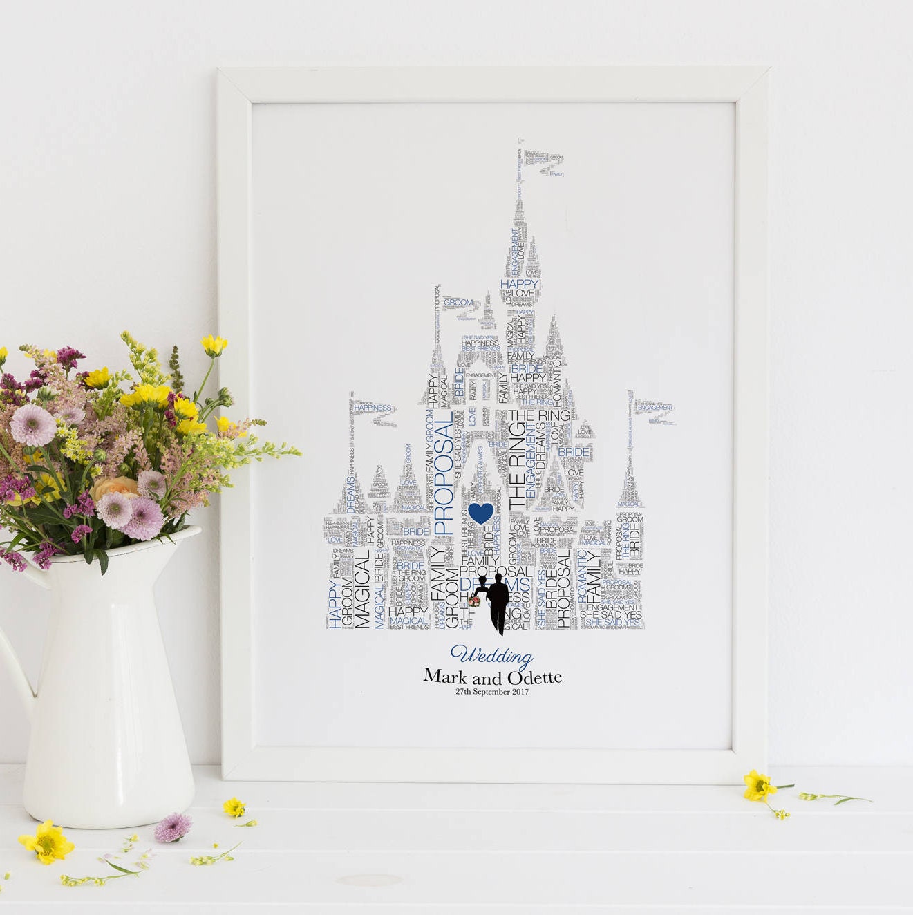 Personalised Disney Wedding Gift Fairytale Wedding First | Etsy