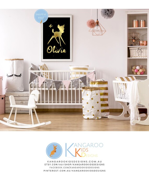 bambi nursery decor