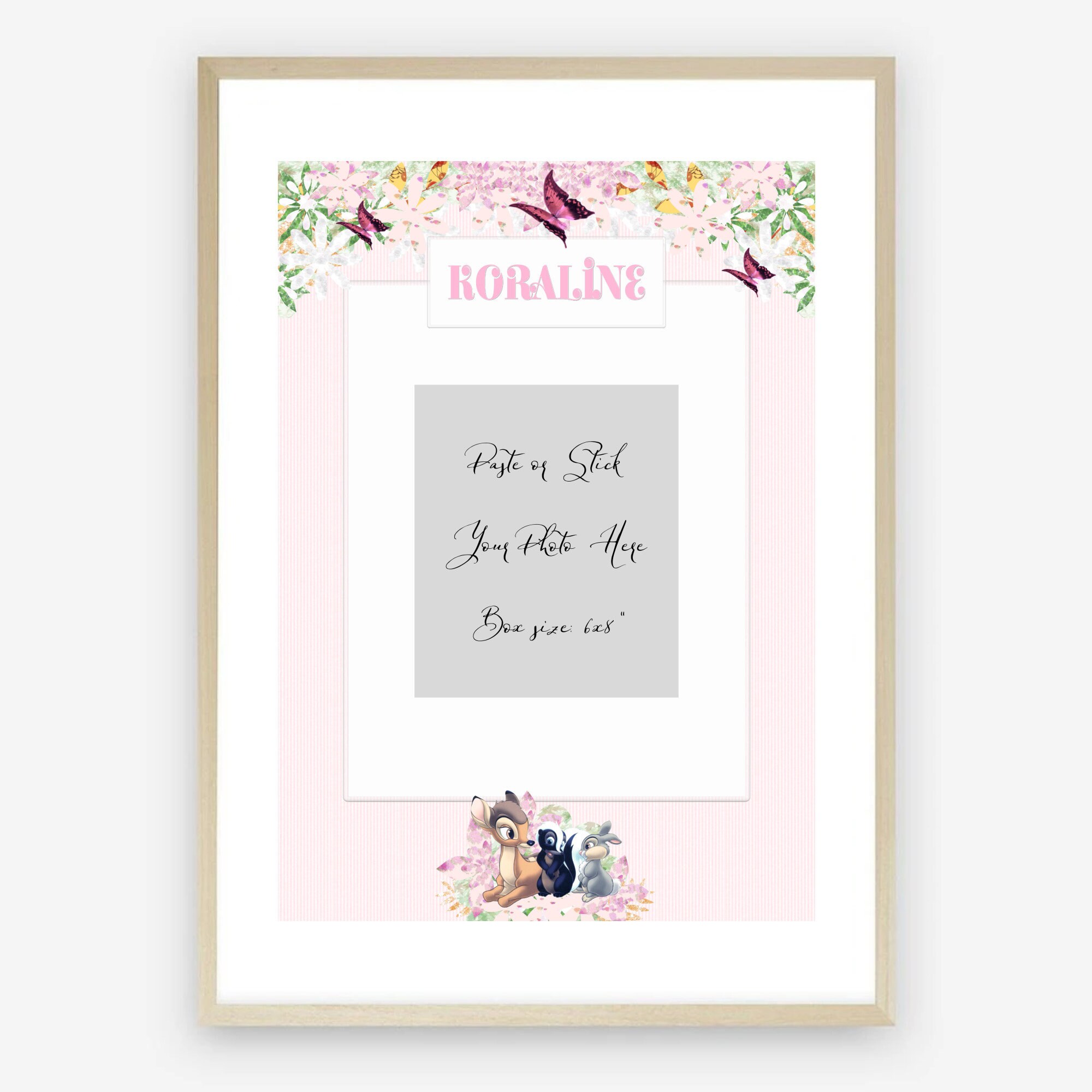 Personalised Nursery Photo Frame Baby GirlBaby Girl Etsy