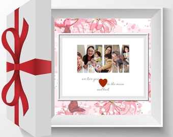 Mothers Day We Love You MUM Photo Collage, Mothers Day Gift, Personalised Gift for Mum, Photo Collage Gift, Photo Collage Print, Digital