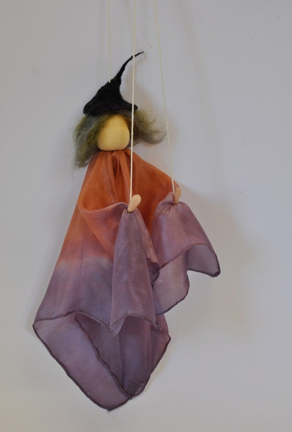 Witch Hex Silk Waldorf Puppet Storytelling Puppets Etsy