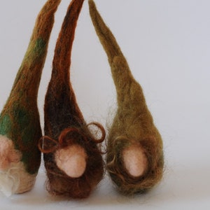 Gnome Autumn Fall Felt Waldorf Inspired Handmade Toy Ornament Storytelling Decor Decoration Stocking Stuffer Idea Gift Season Nature Table