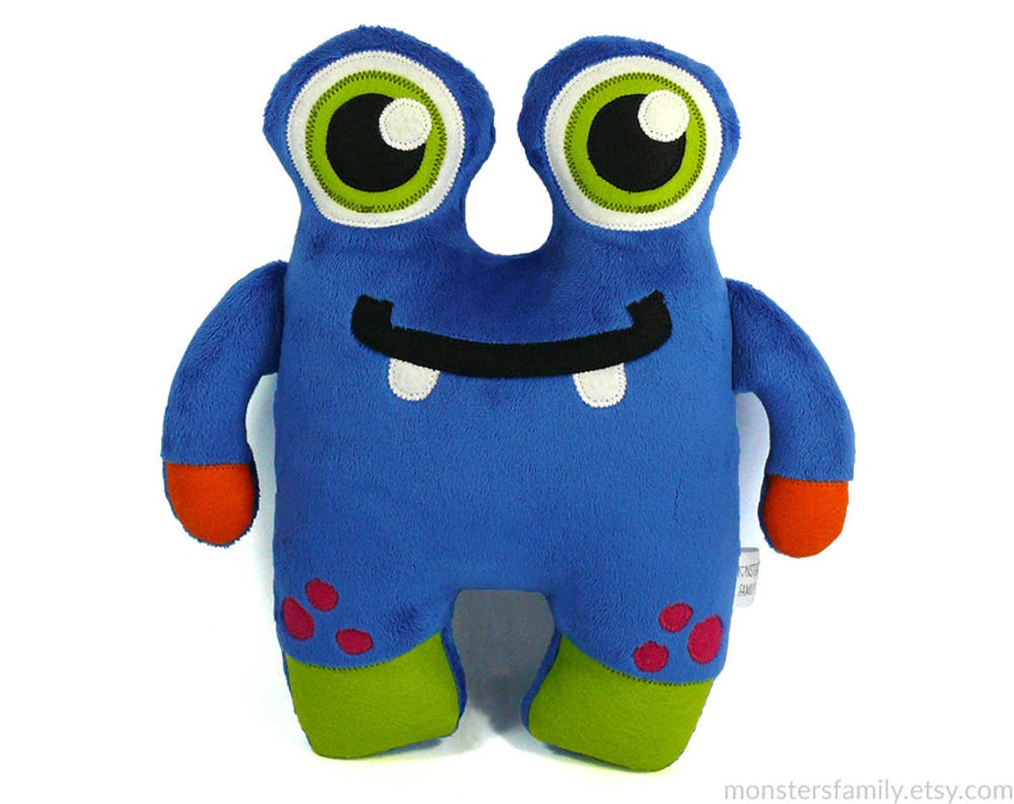 Cute Stuffed Monster Plush Toy Monster Stuffed Animal Nursery Etsy Canada