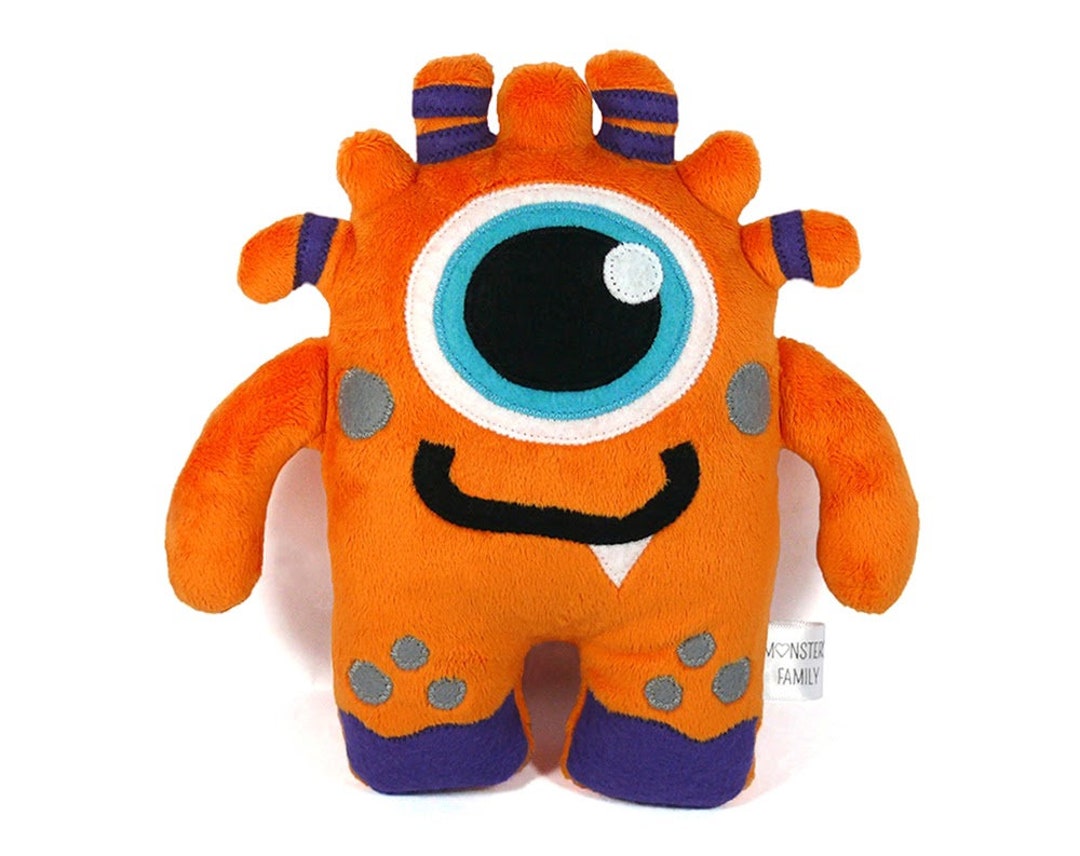Stuffed Monster Cute Monster Plush Toy Monster Stuffed Animal Etsy Canada