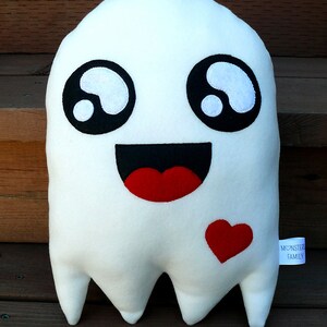 Personalized Halloween Ghost Pillow Plush Kawaii Ghost Plush Toy image 2