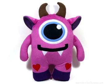 Cute Stuffed Monster Plush Toy Stuffed Animal Monster Birthday Valentines Day Gift For Kids Toddler Monster Plushie Kawaii Plush Monster