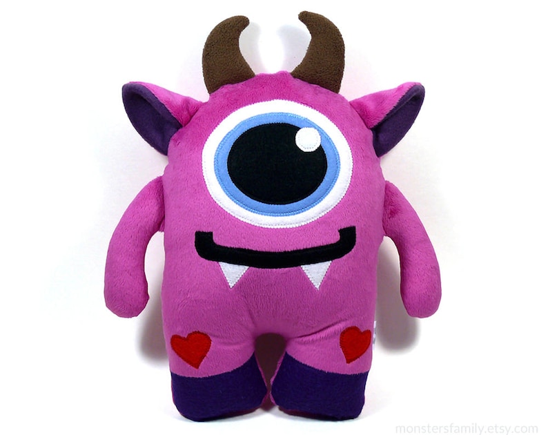 Cute Stuffed Monster Plush Toy Stuffed Animal Monster Birthday - Etsy