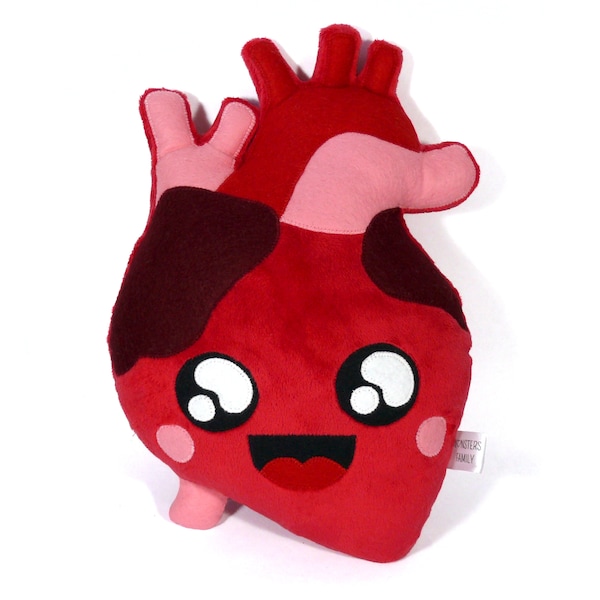 Anatomical Heart Plush Etsy