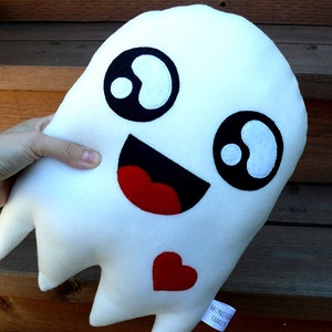 Personalized Halloween Ghost Pillow Plush Kawaii Ghost Plush Toy image 1