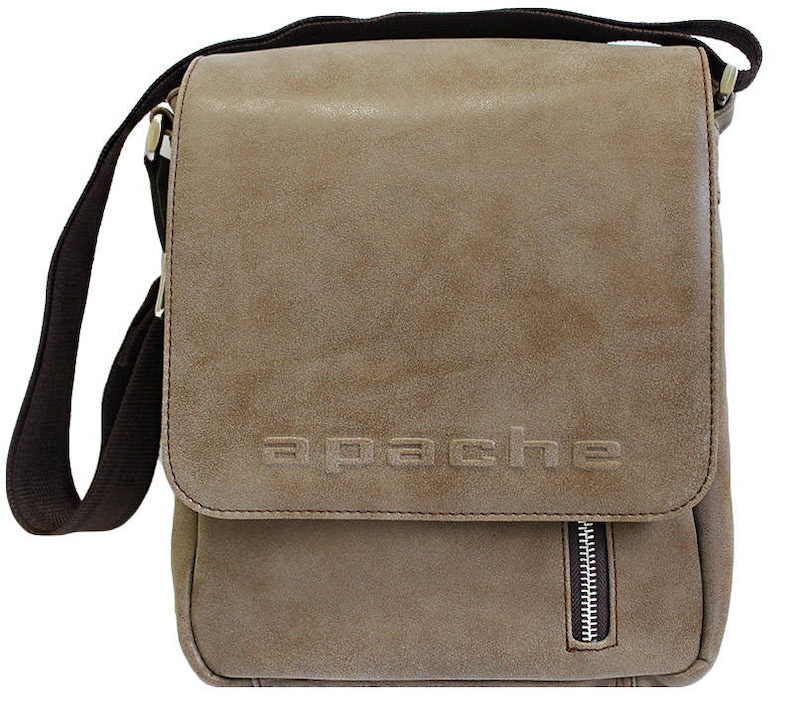 Synthetic leather bag Brown or Grey PU leather bag Brown messenger bag Brown crossbody bag Pu leather bag Men bags Brown shoulder bag