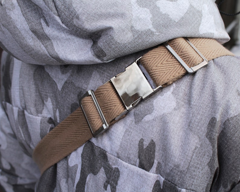 Canvas chest bag Travel chest bag Traveler small bag Men pocket belt Beige hip bag Beige bumbag Men gift GOLD HUNTER light canvas waist bag