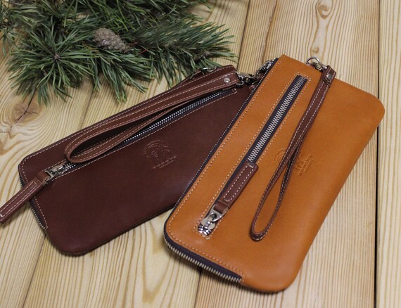 CANSAS RFID marrón muñeca monedero bolso de embrague marrón CANSAS RFID marrón muñeca monedero bolso de embrague marrón