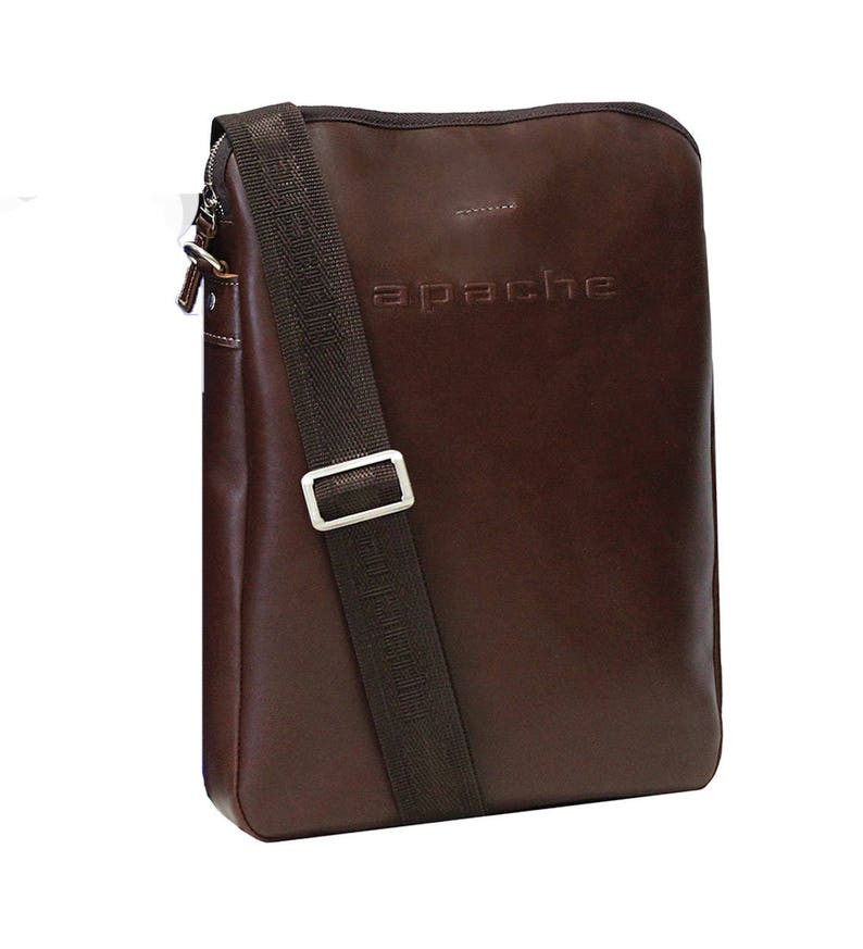 Slim laptop backpack GRANT brown bag Brown leather PC bag Brown leather laptop backpack Brown leather slip backpack Slip PC backpack