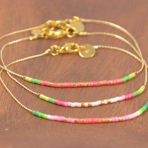 Handmade BRACELET MIYUKI Beads, Cocktail Collection, Gold and Miyuki Beads Bracelet image 6