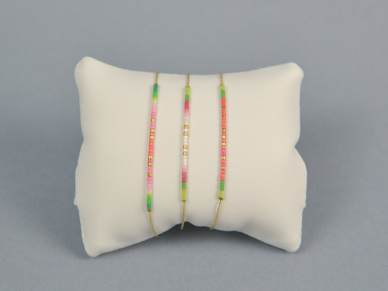 Handmade BRACELET MIYUKI Beads, Cocktail Collection, Gold and Miyuki Beads Bracelet image 4