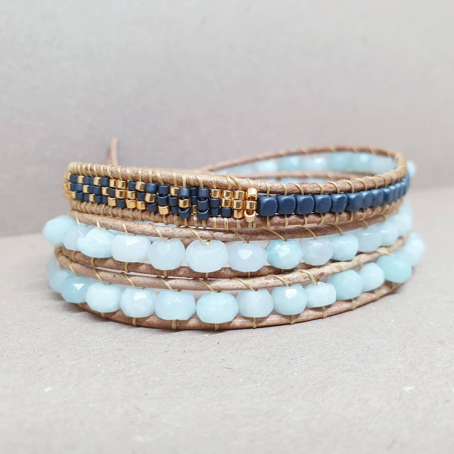 Handmade blue Haven Clay Beaded Bracelet -  UK  Pulseras bonitas,  Pulseras de joyería, Pulsera de mano