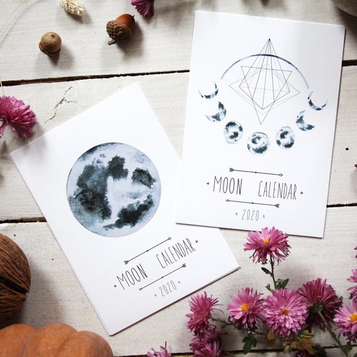 Moon Phase Calendar 2020 - Lunar Calendar - Moon Calendar