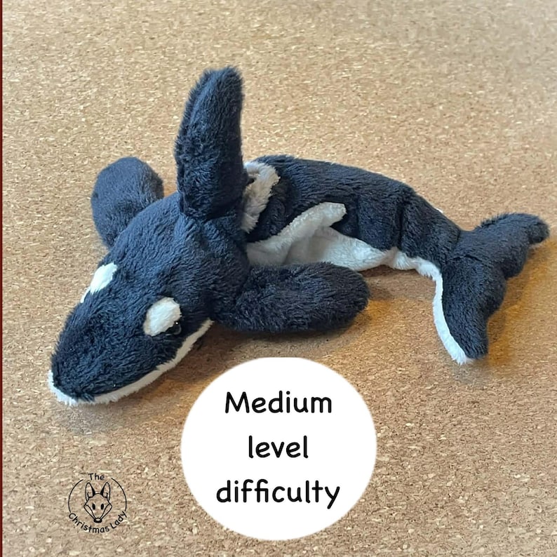 Pocketsize Orca Plush – Instant Download Pattern + Tutorial – DIY Small ...