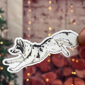 Marmor Fuchs Aufkleber - wetterfester 3-Zoll-Vinyl-Sticker