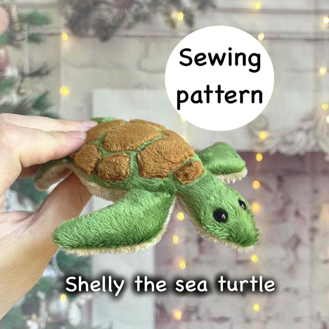Shelly the Sea Turtle Plush Sewing Pattern – Instant Download Pattern ...