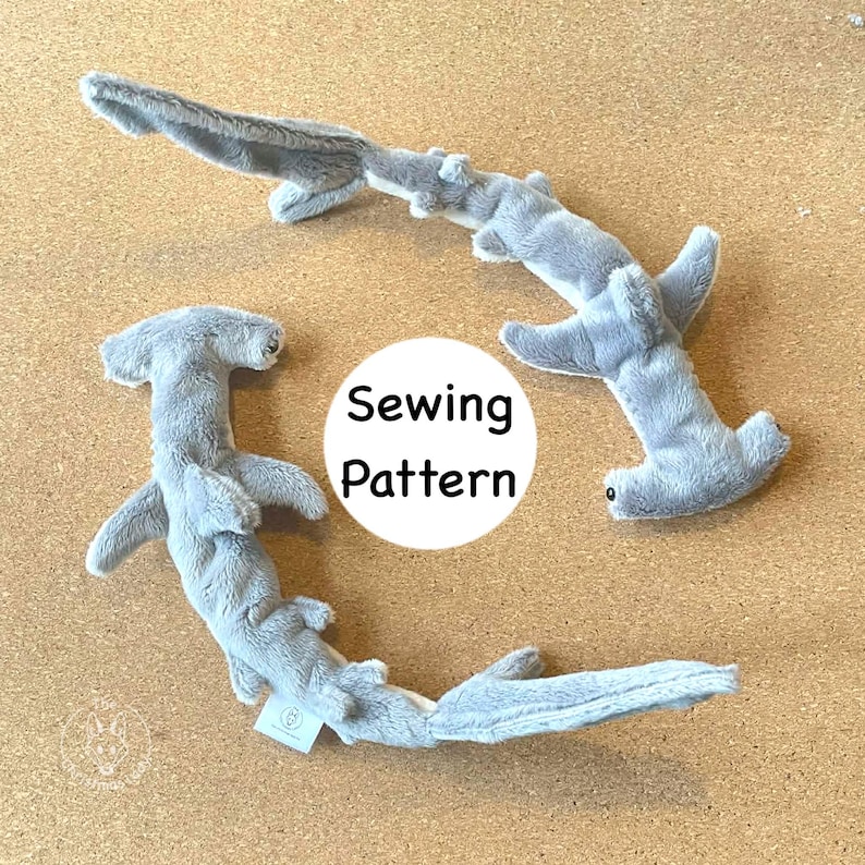 Hammerhead Shark Sewing Pattern – Instant Download Pattern + Tutorial ...