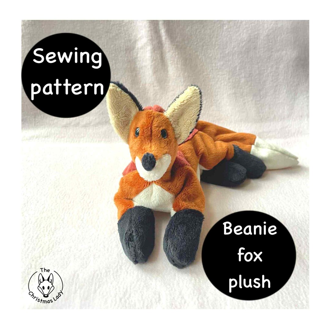 Fox Beanie Plush Sewing Pattern - Instant Download - DIY Stuffed Animal ...