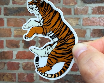 Bengaalse tijger sticker #55 - weerbestendige vinylsticker van 3 inch
