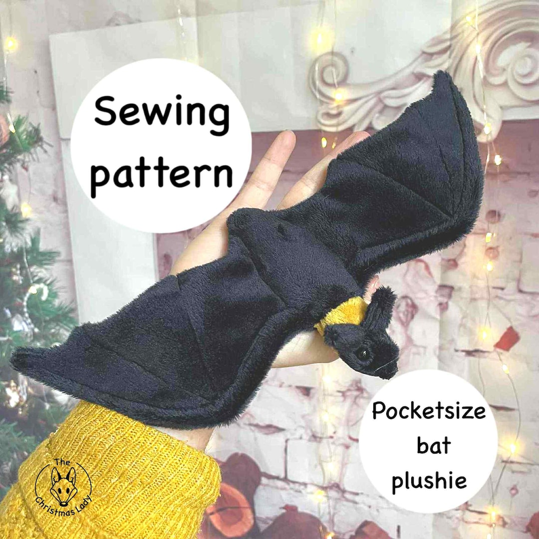 Pocketsize Bat Plush Sewing Pattern – Instant Download Pattern ...