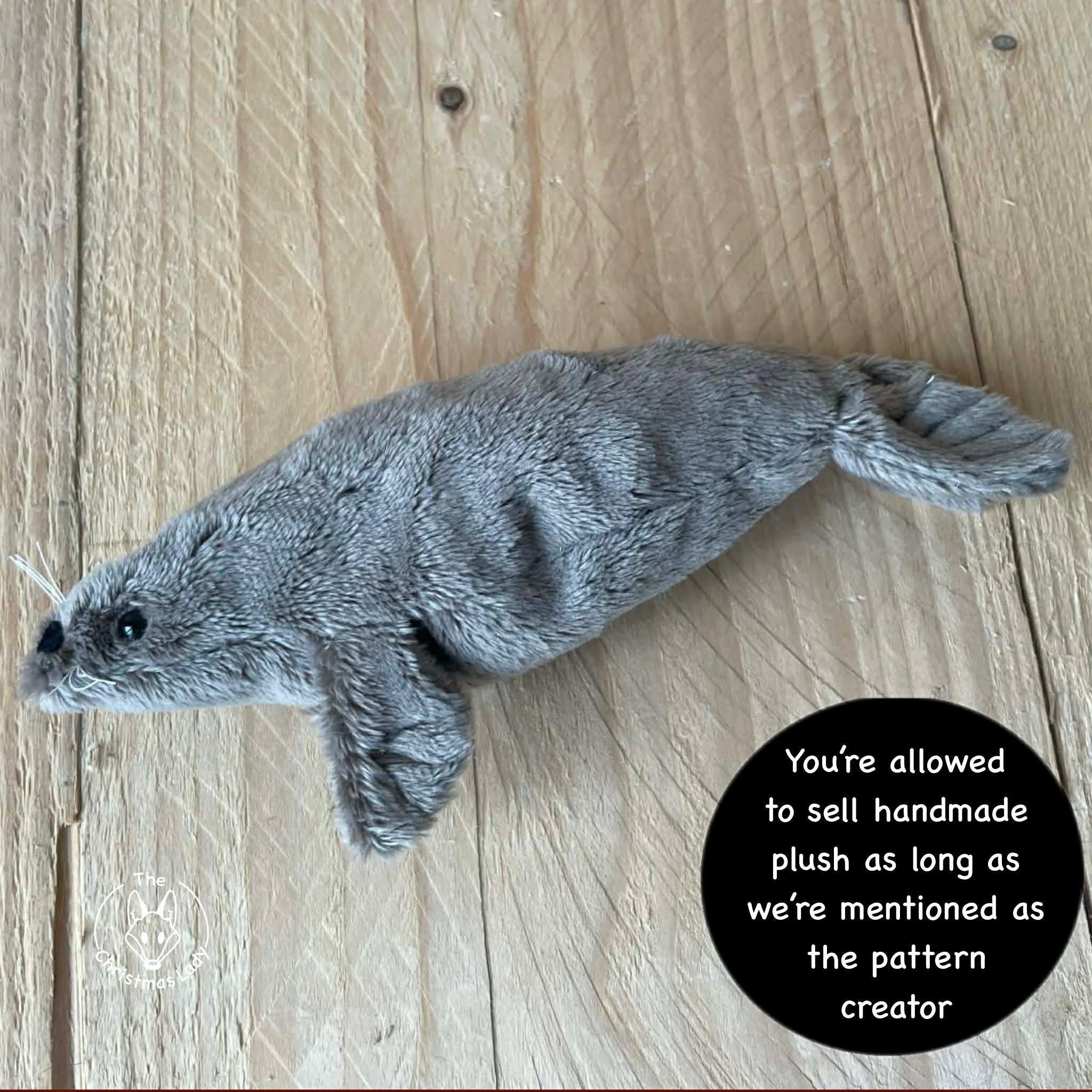 Pocket Plush Pattern Pocketsize Seal Plush Sewing Pattern - Digital Download - Step by Step ...