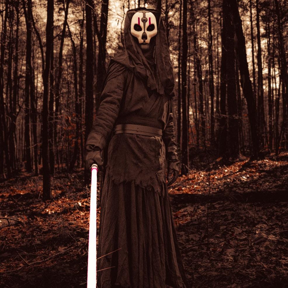COMPLETE COSPLAY- Star Wars Darth Nihilus approving for 501 Legion Champions of the Forge Kotor 2 Sith Lords +double mask