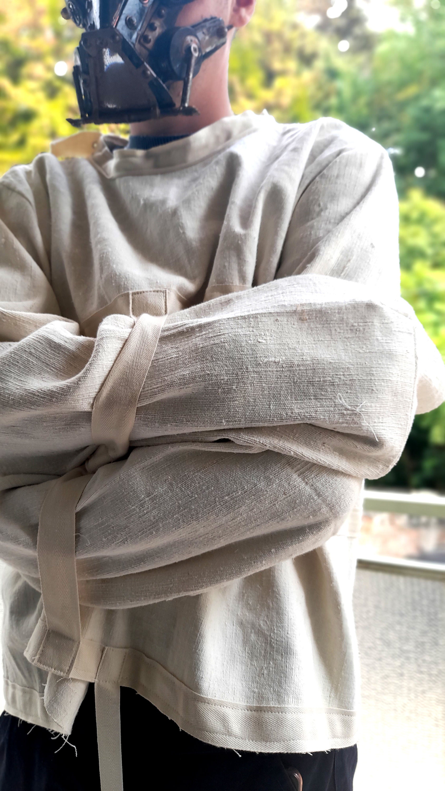 Hannibal Lecter Kostüm – Erwachsenen-Zwangsjacke (Strait Jacket) In Weiß, Gr. One Size