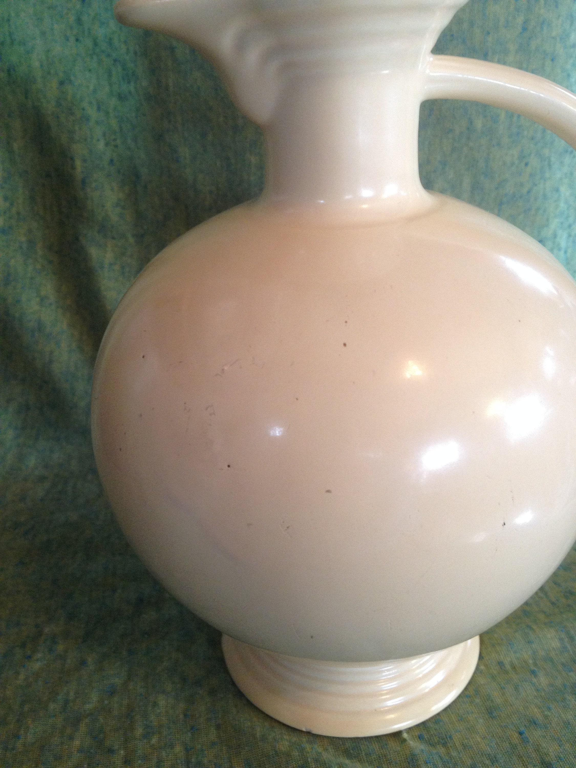 Fiestaware Carafe Iconic Ivory Decanter With Original Lid and Etsy
