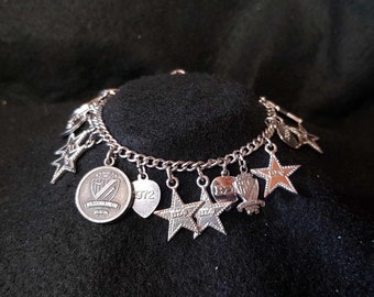 Sterling Beta Sigma Phi, 20 Charm Bracelet 1969-70's