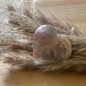 Flower Agate heart