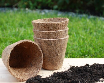 Rubberised Certified Organic Coir Pots and Trays - Various Sizes available