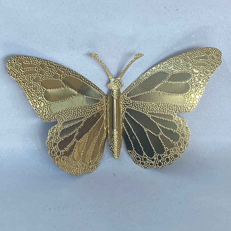 Vintage Gift Idea Brass Tin Wall Decor Boho Midcentury Modern Etsy