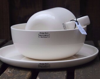 Design No 3: Breakfast Set - 325ml Mug, 20.6cm Plate, 15.6cm Cereal Bowl.