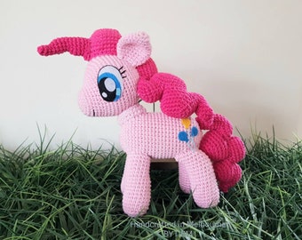 Pink Pony Plush, Unicorn plush, Amigurumi, Horse plush, Rarity plush, Unique gifts, Baby room decorations, Unicorn crochet, Horse crochet