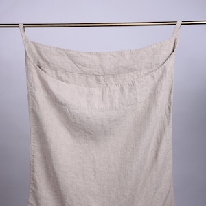 Linen laundry bag / Linen bag / Hanging laundry bag / Wall laundry bag / Laundry Hamper Bag image 1