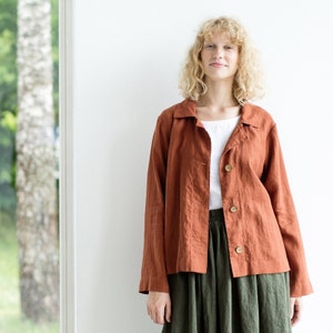Linen jacket / Linen blazer / Linen cardigan / LINENCLOUD clothing